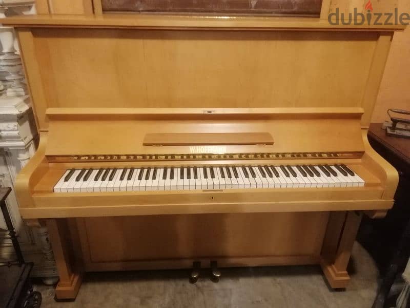 piano w. hoffmann Germany like new tuning waranty 3 pedal 3