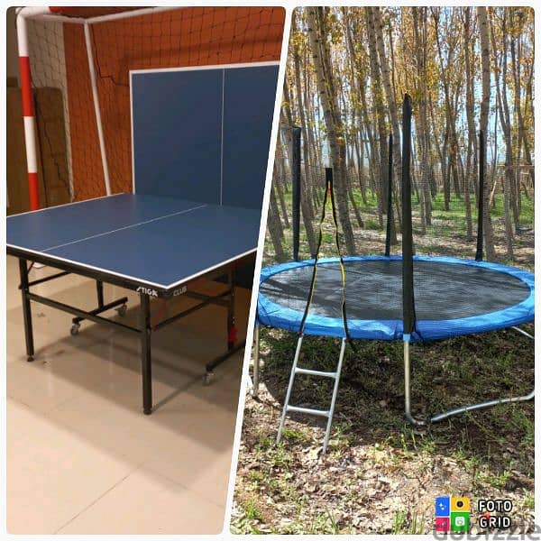 stiga + trampoline 2.40cm (2 in1 ) 0
