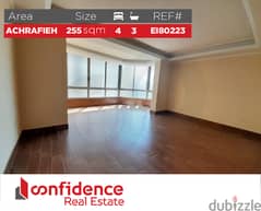 Amazing 255 sqm apartment for sale in Achrafieh! REF#EI80223 0