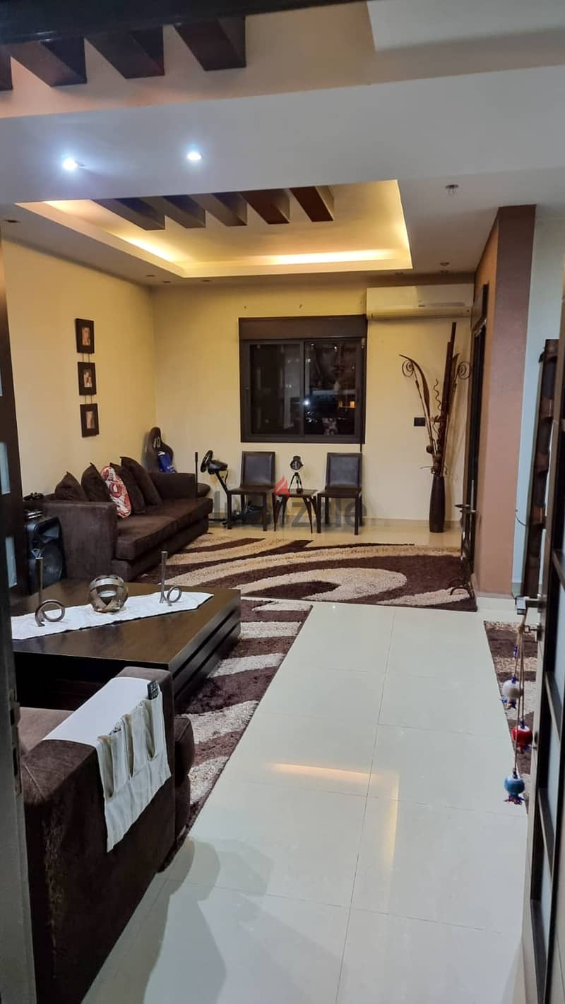 146 SQM Furnished Apartment in Dbayeh, Metn with Sea and Mountain View 1