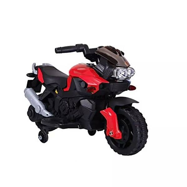 Electric Powered Motorcycle Bike Toy with Training Wheels White 2