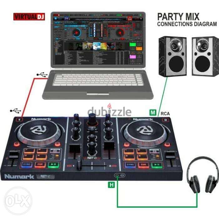 Numark Party Mix DJ Controller with Built-in Light Show 1