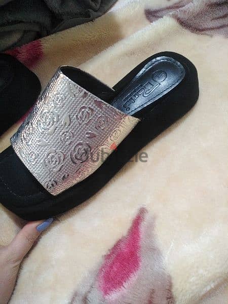 black and silver sandal 36 37 size 1