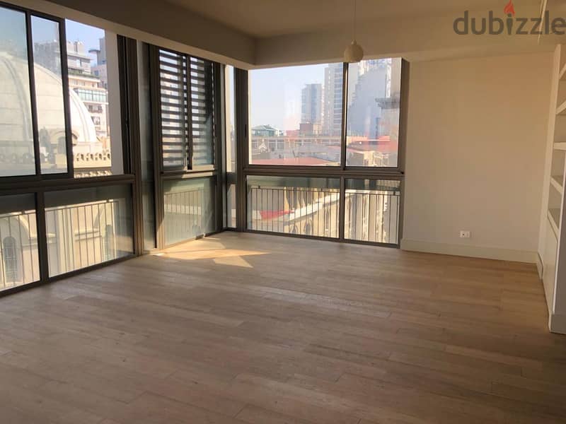 L11372-Bright Apartment with Open View For Rent in Gemmayze 1