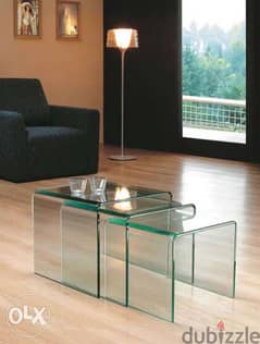 nesting tables glass