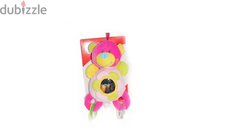 Family Cute Mirror Plush Toy Rattle 2