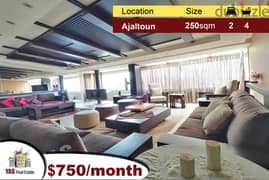Ajaltoun 250m2 | Luxury | Impressive View | Upgraded | Rent | 0