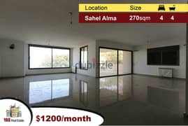 Sahel Alma 270m2 + 150m2 Terrace | Brand New | For Rent | View | IV