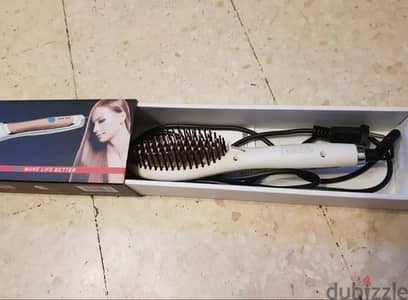 Hair brush straightener hair straightener