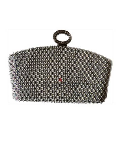 wedding / evening silver clutch