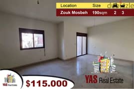 Zouk Mosbeh 190m2 | New Apartment | Mint Condition | Catch | 0
