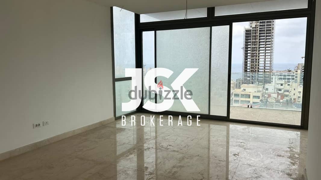 L11872-3-Bedroom Apartment with Sea View For Sale in Hamra, Ras Beirut 0