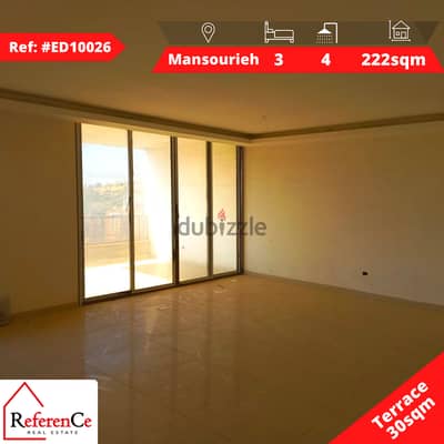 high End Finishing + terrace in Mansourieh شقة فخمة مع تراس في منصوريه