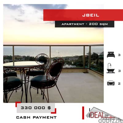 Apartment 200 sqm with Roof for sale in jbeil 200 SQM REF#jh17146