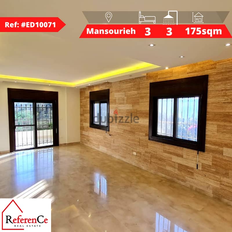 Decorated apartment for sale in Mansourieh شقة مع ديكور في منصوريه 0