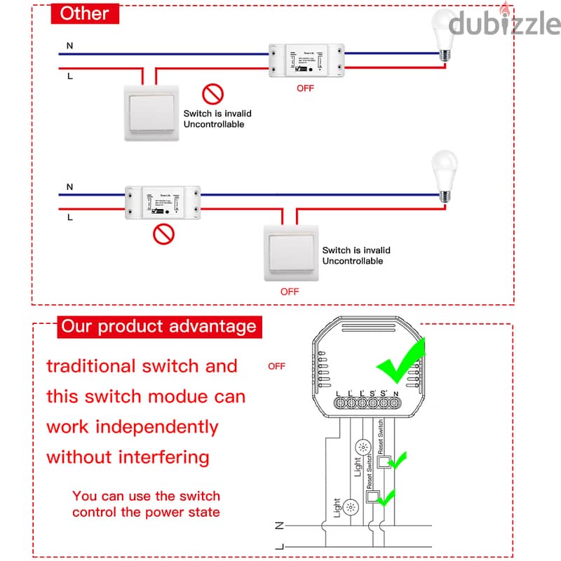 MOES Tuya Wifi Dimmer 1ch / 2ch 4