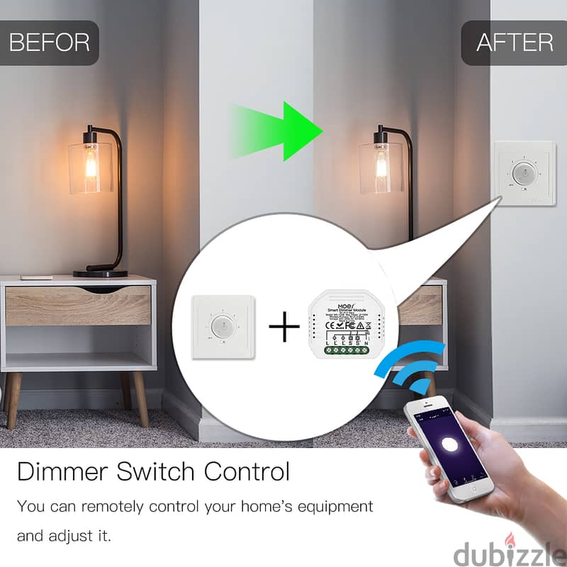 MOES Tuya Wifi Dimmer 1ch / 2ch 6