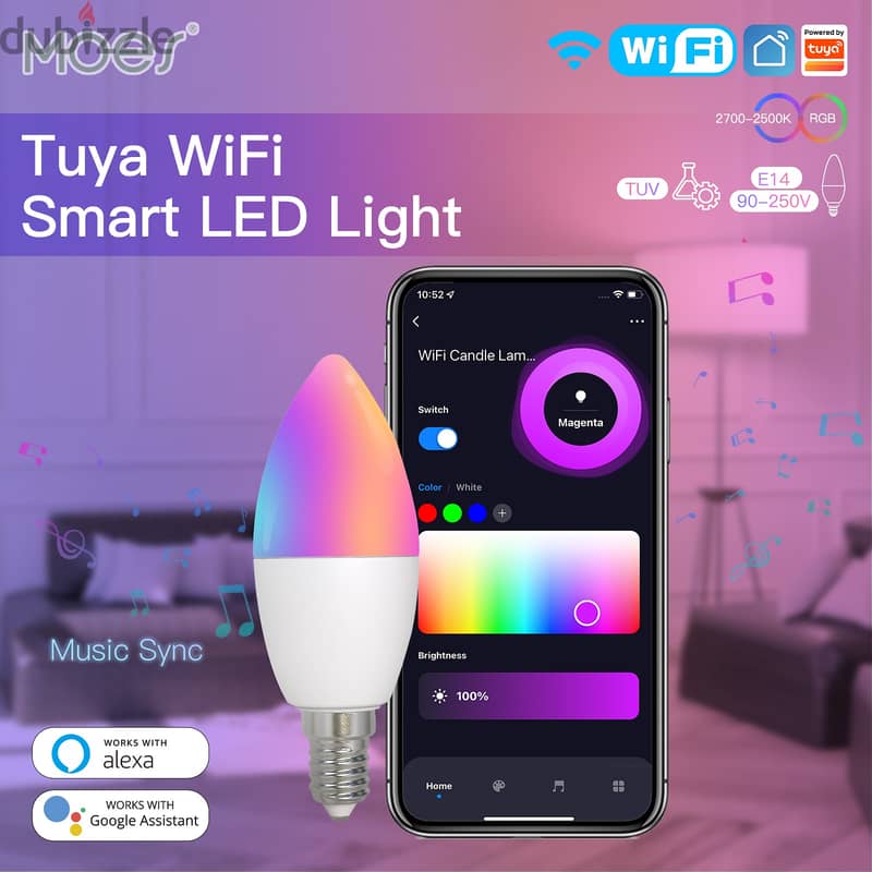 MOES TUYA Smart Lighting E14 E27 Downlight 0