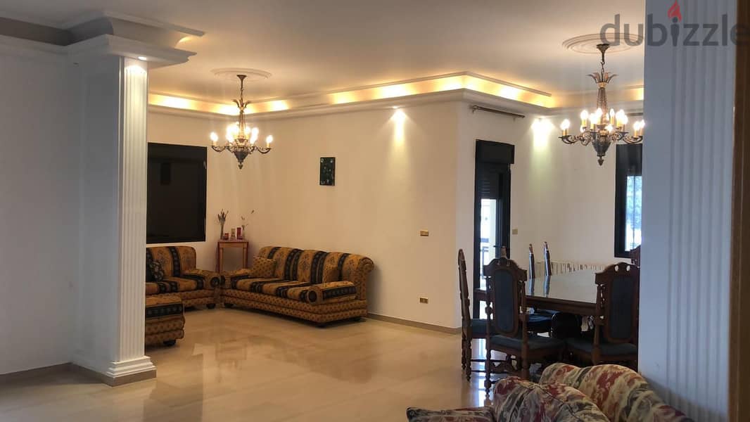 Semi Furnished Decorated 275m2 apartment +sea view for rent/sale Fidar 8