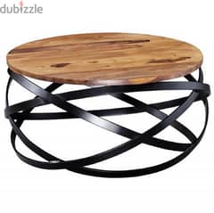 Wohling wood & steel table طاولة خشب 0