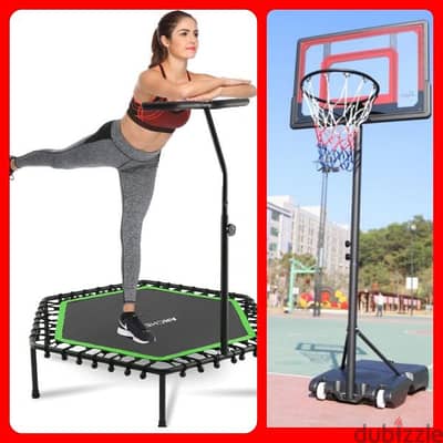 stand basketball + Trampoline (2in1)