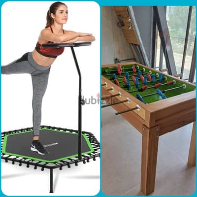 babyfoot + trampoline (2 items)