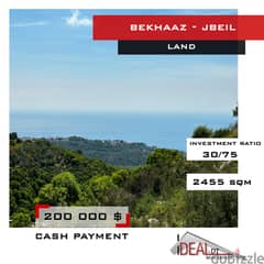 Land for sale in bekhaaz jbeil 2455 SQM REF#MC54079