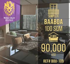 Baabda Prime (100Sq) Furnished With View , (BOU-109)