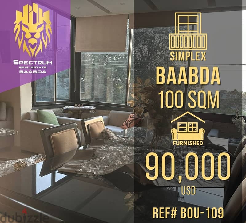 Baabda Prime (100Sq) Furnished With View , (BOU-109) 0