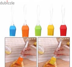 Silicone Pastry Oil Brush. Red-Green-Yellow-Purple. Silicone Plastic 0