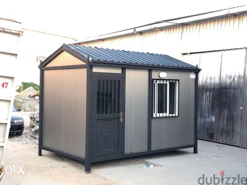 Grey Matt With Black Matt Prefab House 4m X 2.5m Very Special Must See 0