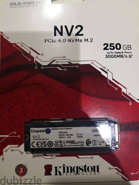 SSD and nvme M. 2 kingston 1