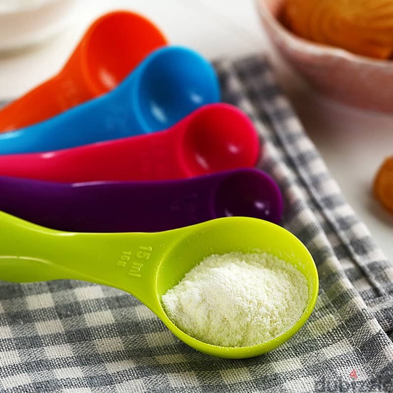 Rainbow Measuring Spoon Set 5 Pieces 2