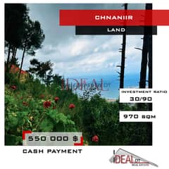 Land for sale in Chnaniir 970 SQM REF#WT38077
