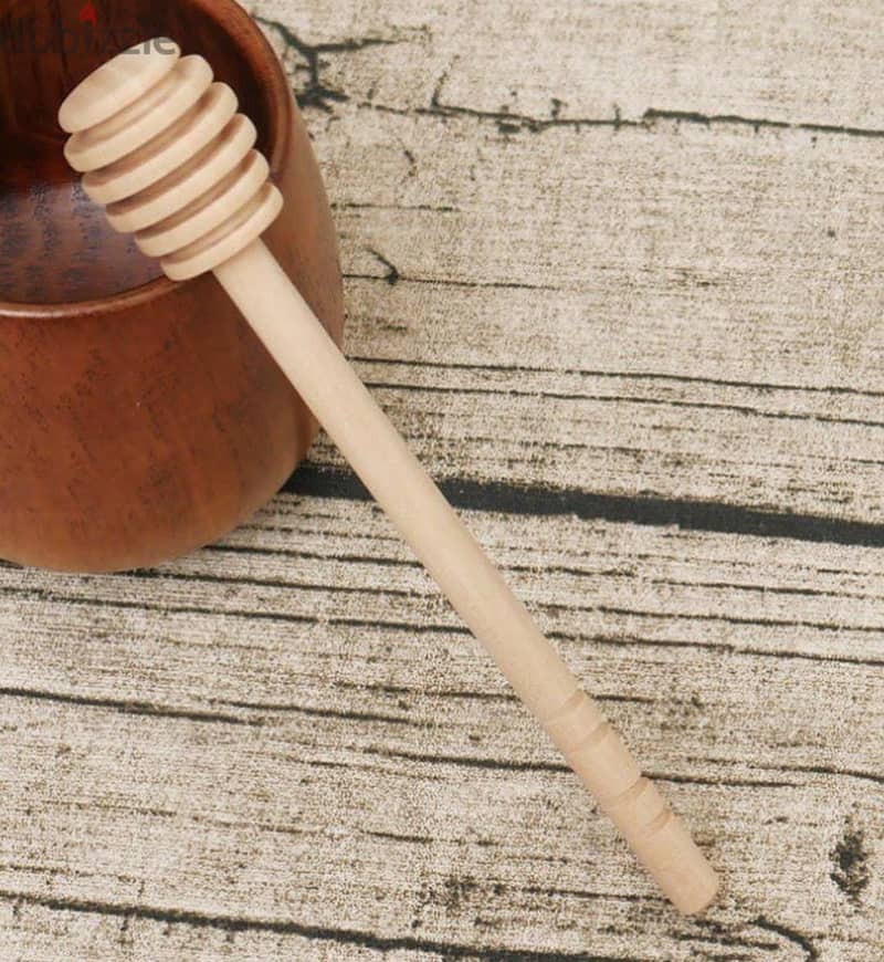 Wooden Honey Dipper Spoon 1