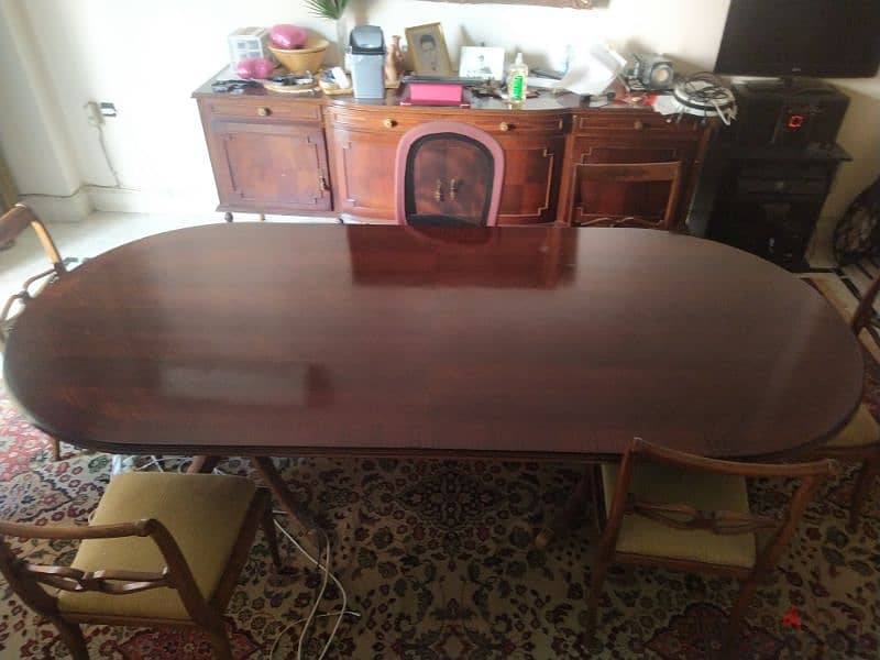 dining table , 8 chairs , dressoire 4