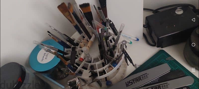 plastic model kits with setup and tools 15