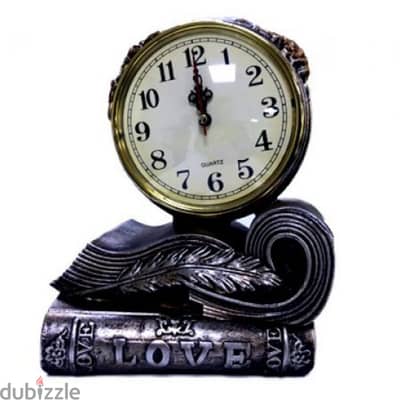 Metal Stylish Design Clock 24 x 15 cm