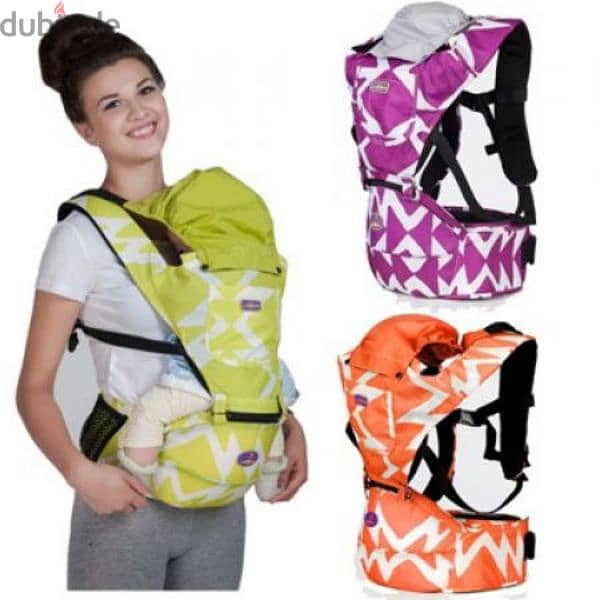 Multi-Position Baby Carrier Backpack Detachable Hip Seat With Hood 0