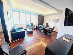AH23-1737 Furnished Office for rent in Saifi,300 m2, 24/7 elecricity