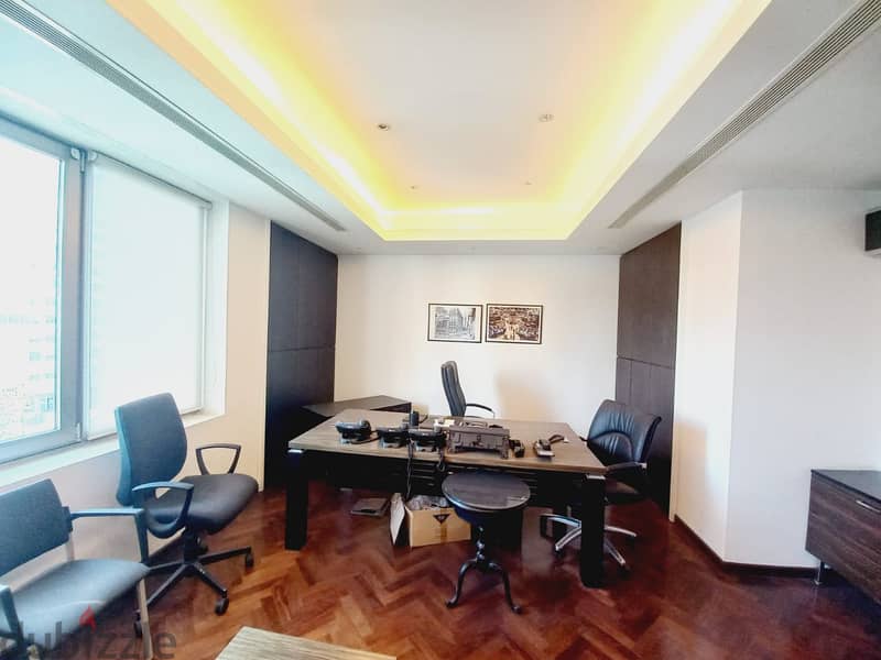 AH23-1737 Furnished Office for rent in Saifi,300 m2, 24/7 elecricity 8