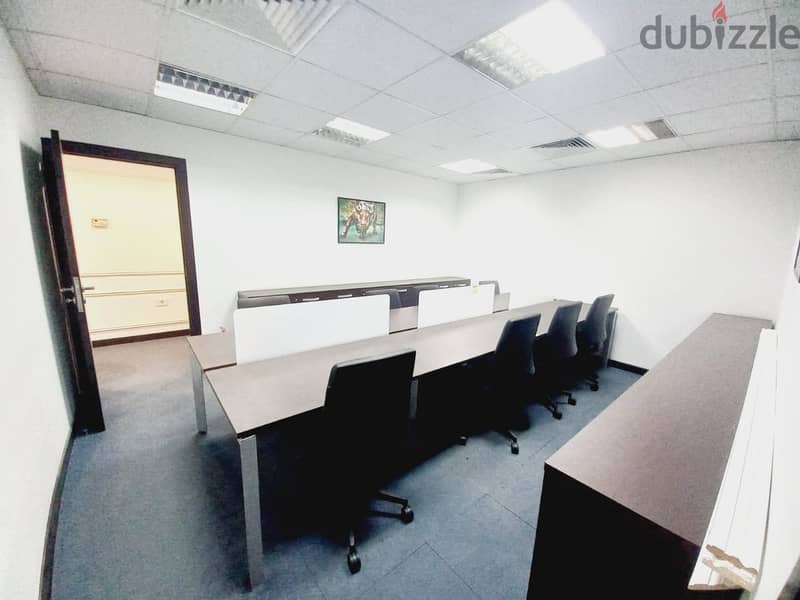 AH23-1737 Furnished Office for rent in Saifi,300 m2, 24/7 elecricity 10
