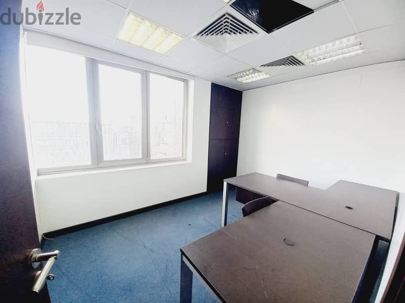 AH23-1737 Furnished Office for rent in Saifi,300 m2, 24/7 elecricity 12