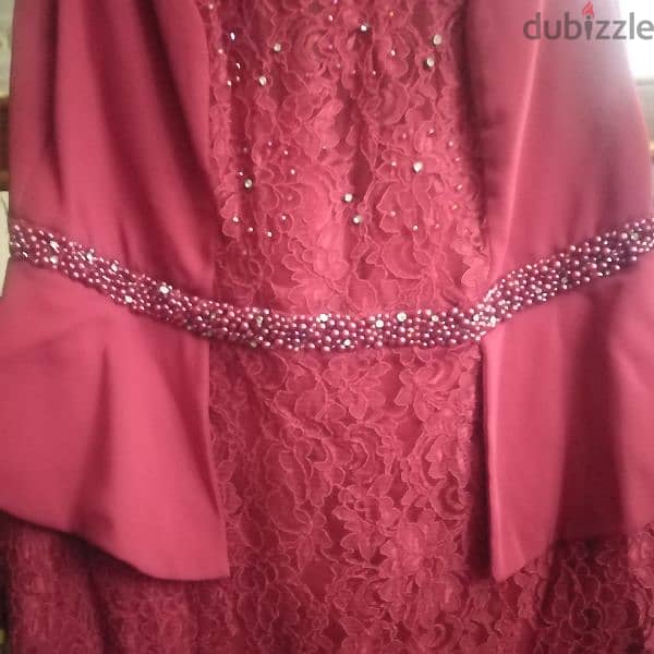burgundy dress 1