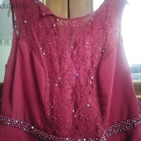 burgundy dress 2