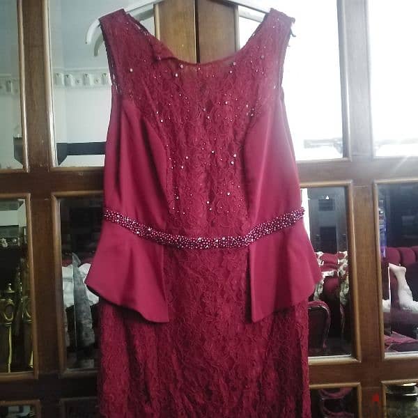 burgundy dress 3