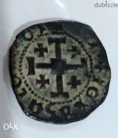 Crusader Bronze Coin English King Richard The Lion king year 1190 AD