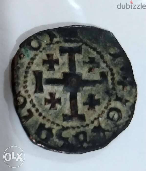 Crusader Bronze Coin English King Richard The Lion king year 1190 AD 0