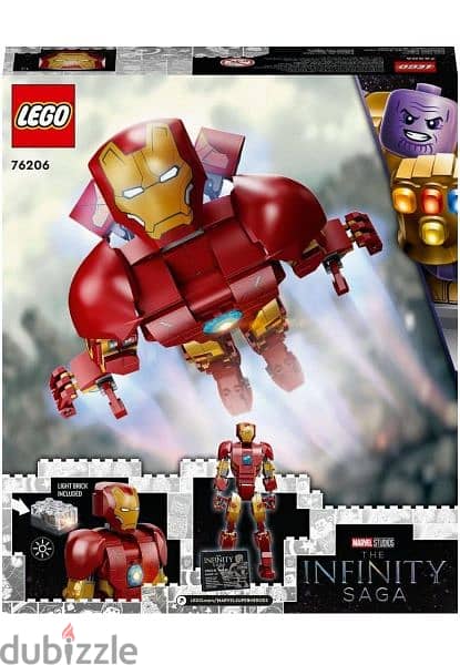 LEGO Marvel Iron Man Figure 76206 Building Kit (381 Pieces) 1