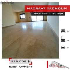 Apartment for sale in mazraat yachouh 190 SQM REF#AG52001